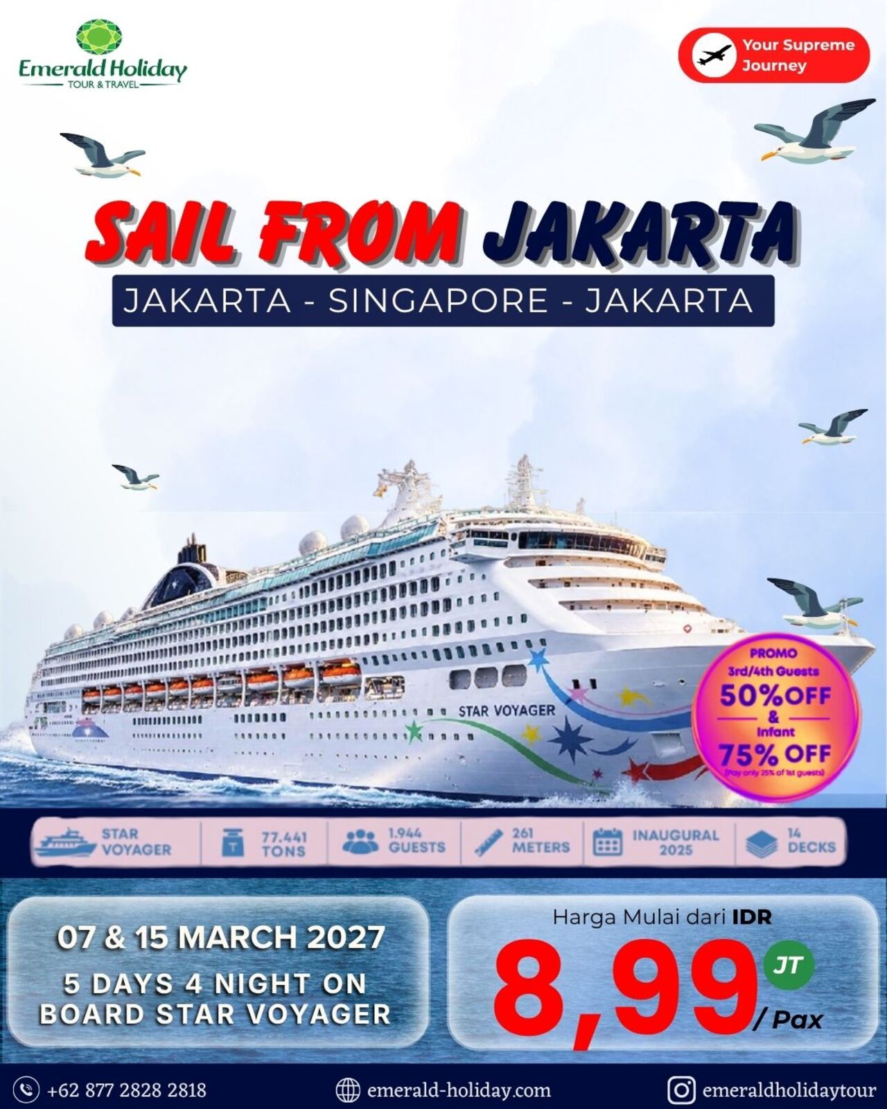 Cruise FromJakarta 7,15 MARCH 27